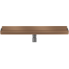 Mexen Flat Wall 2-in-1 Wall Linear Drain 60 cm, Brushed Copper - 1C30060