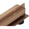 Mexen Flat Wall 2-in-1 Wall Linear Drain 80 cm, Brushed Copper - 1C30080
