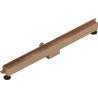 Mexen Flat Wall 2-in-1 Wall Linear Drain 80 cm, Brushed Copper - 1C30080