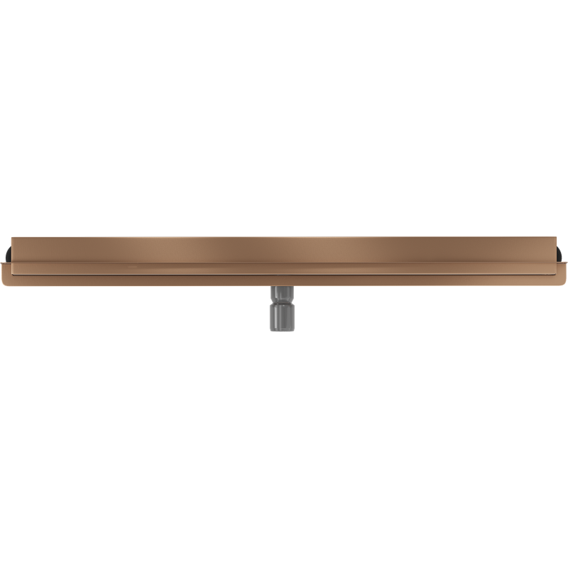Mexen Flat Wall 2-in-1 Wall Linear Drain 80 cm, Brushed Copper - 1C30080