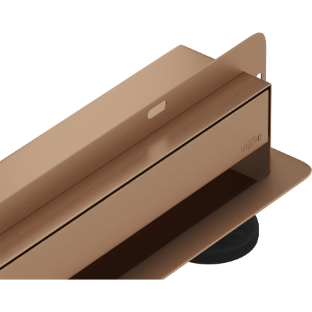 Mexen Flat Wall wall linear drain 2-in-1 100 cm, brushed copper - 1C30100