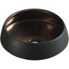 Mexen Ariana countertop washbasin 43 x 43 cm, Black/Gold - 22054366
