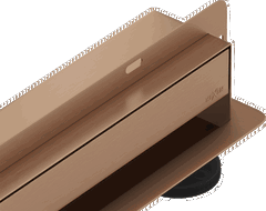 Mexen Flat Wall Wall linear drain 2-in-1 110 cm, brushed copper - 1C30110