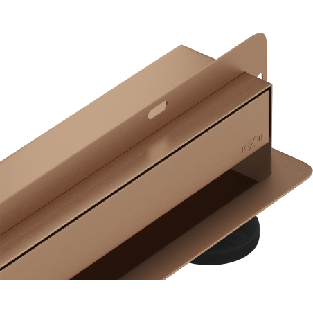 Mexen Flat Wall wall linear drain 2-in-1 120 cm, brushed copper - 1C30120