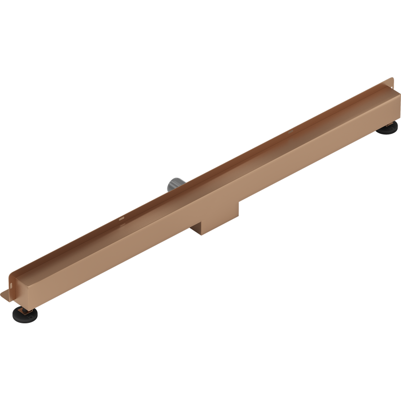 Mexen Flat Wall wall linear drain 2-in-1 120 cm, brushed copper - 1C30120