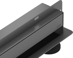 Mexen Flat Wall wall linear drain 2in1 50 cm, brushed gun gray - 1E30050