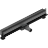 Mexen Flat Wall 2-in-1 Wall Linear Drain 60 cm, Gun Gray Brushed - 1E30060