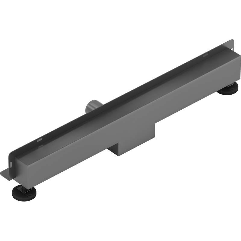 Mexen Flat Wall 2-in-1 Wall Linear Drain 70 cm, Gun Gray Brushed - 1E30070