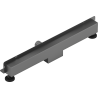 Mexen Flat Wall 2-in-1 Wall Linear Drain 70 cm, Gun Gray Brushed - 1E30070