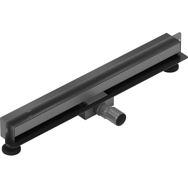 Mexen Flat Wall 2-in-1 Wall Linear Drain 70 cm, Gun Gray Brushed - 1E30070