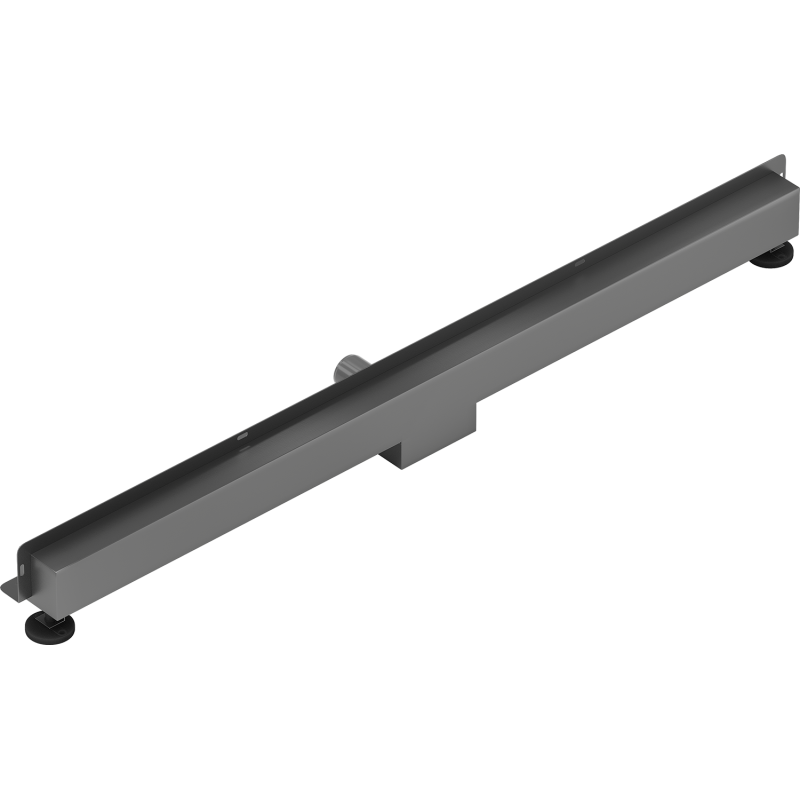 Mexen Flat Wall wall-mounted linear drain 2-in-1 120 cm, brushed gun gray - 1E30120
