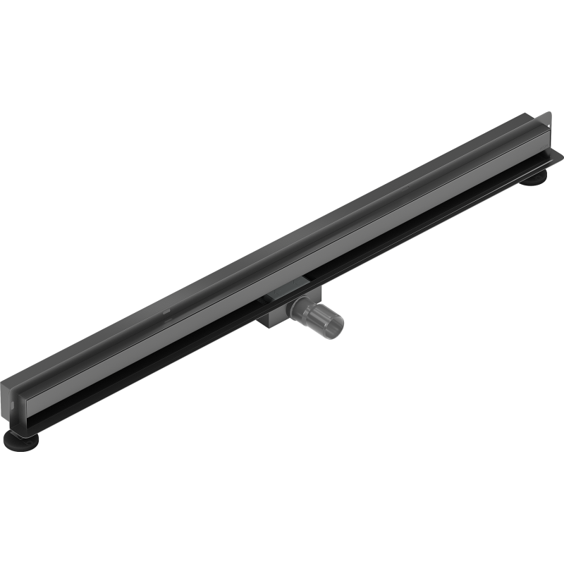 Mexen Flat Wall wall-mounted linear drain 2-in-1 120 cm, brushed gun gray - 1E30120