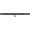 Mexen Flat Wall wall-mounted linear drain 2-in-1 120 cm, brushed gun gray - 1E30120