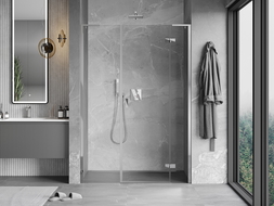 Mexen Mist-H L right-open shower door 125 cm, transparent, chrome - 8A5L-125-001-01-00-P