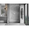 Mexen Mist-H L 150 cm Right Hinged Shower Door, Transparent, Chrome - 8A5L-150-001-01-00-P