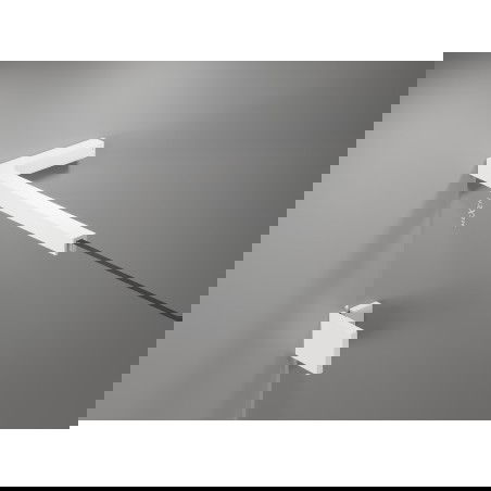 Mexen set of L-shaped bracket supports for shower doors and panels 6-8 mm, white - 830-12-20