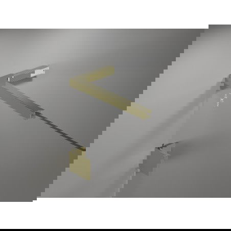 Mexen L-shaped bracket set for shower doors and panels 6-8 mm, gold - 830-12-50