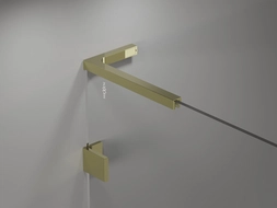 Mexen angle stabilizer set L for shower doors and panels 6-8 mm, gold - 830-12-50