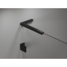 Mexen Uni-L1 L-shaped bracket set for 6-8 mm shower doors and panels, black - 830-12-70