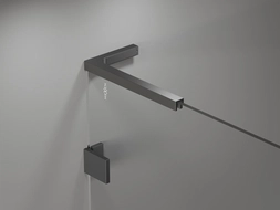 Mexen set of L-angle stabilizers for shower doors and panels 6-8 mm, gun metal - 830-12-95