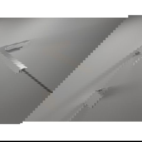 Mexen set of L-shaped angle stabilizers for shower doors and walls 6-8 mm, brushed nickel - 830-12-97