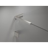 Mexen Uni-L1 L-shaped angle bracket set for shower doors and panels 6-8 mm, brushed nickel - 830-12-97