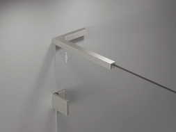 Mexen set of L-shaped angle stabilizers for shower doors and walls 6-8 mm, brushed nickel - 830-12-97