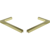 Mexen Uni-L1 Set of L-shaped support brackets for shower doors and panels, 6-8 mm, gold - 830-12-50