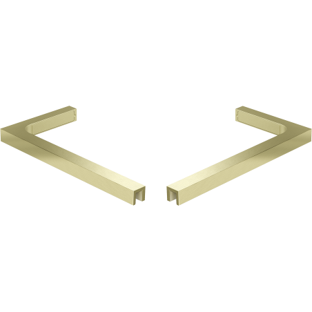 Mexen L-shaped bracket set for shower doors and panels 6-8 mm, brushed gold - 830-12-55