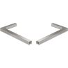 Mexen Uni-L1 L-shaped angle bracket set for shower doors and panels 6-8 mm, brushed nickel - 830-12-97
