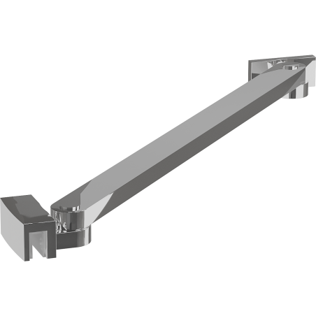Mexen Uni-S angled support bracket for 6-8 mm shower doors and panels, chrome - 830-09-01