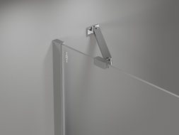 Mexen Uni-S angled support bracket for 6-8 mm shower doors and panels, chrome - 830-09-01