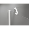 Mexen Uni-S Angled support brace for shower doors and panels, 6-8 mm, white - 830-09-20