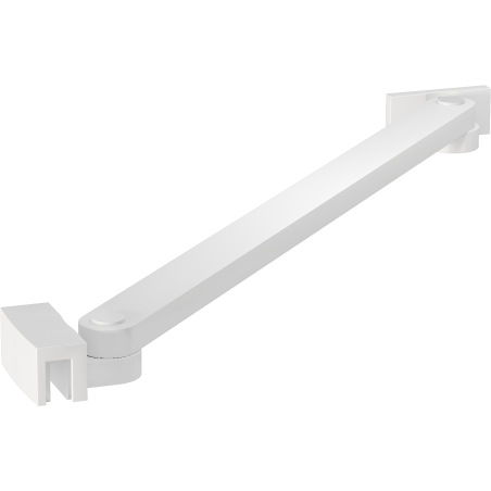 Mexen Uni-S Angled support brace for shower doors and panels, 6-8 mm, white - 830-09-20