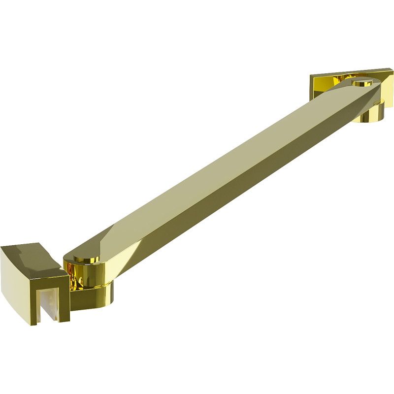 Mexen Uni-S Angled support bar for 6-8 mm shower doors and panels, gold - 830-09-50