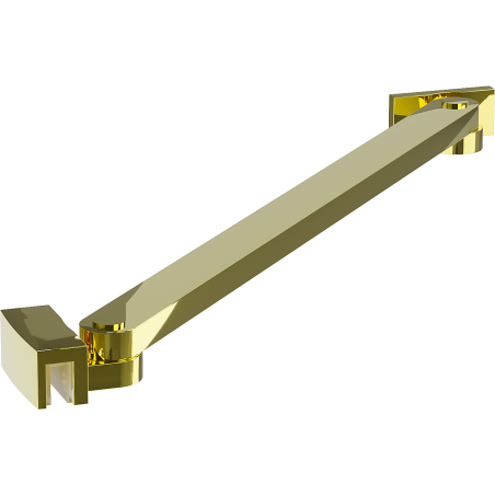 Mexen Uni-S Angled support bar for 6-8 mm shower doors and panels, gold - 830-09-50
