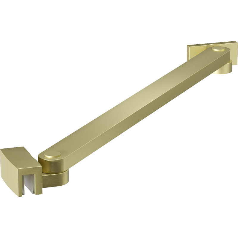 Mexen Uni-S Angled support bar for shower doors and panels, 6-8 mm, brushed gold - 830-09-55