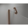 Mexen Uni-S Angled support bracket for shower doors and panels, 6-8 mm, rose gold - 830-09-60