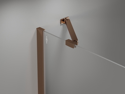 Mexen angled bracket for shower doors and panels 6-8 mm, rose gold - 830-09-60