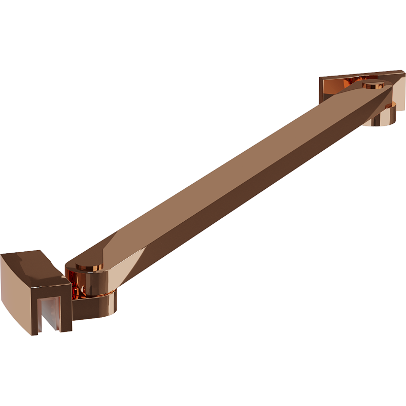 Mexen angled bracket for shower doors and panels 6-8 mm, rose gold - 830-09-60
