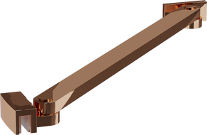 Mexen Uni-S Angled support bracket for shower doors and panels, 6-8 mm, rose gold - 830-09-60