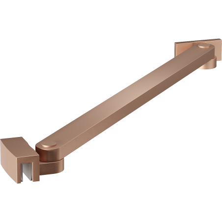 Mexen Uni-S angled support bracket for 6-8 mm shower doors and panels, brushed copper - 830-09-65
