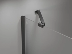 Mexen angled bracket for shower doors and partitions 6-8 mm, brushed gun gray - 830-09-66