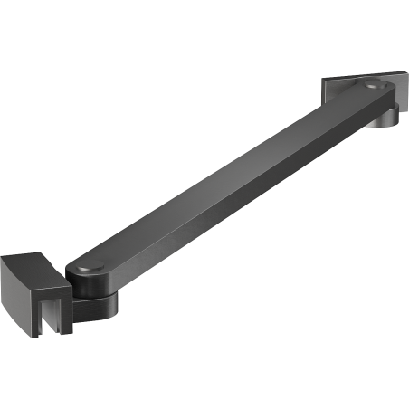 Mexen angled bracket for shower doors and partitions 6-8 mm, brushed gun gray - 830-09-66