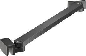 Mexen Uni-S Angled support bracket for shower doors and panels, 6-8 mm, brushed gun gray - 830-09-66