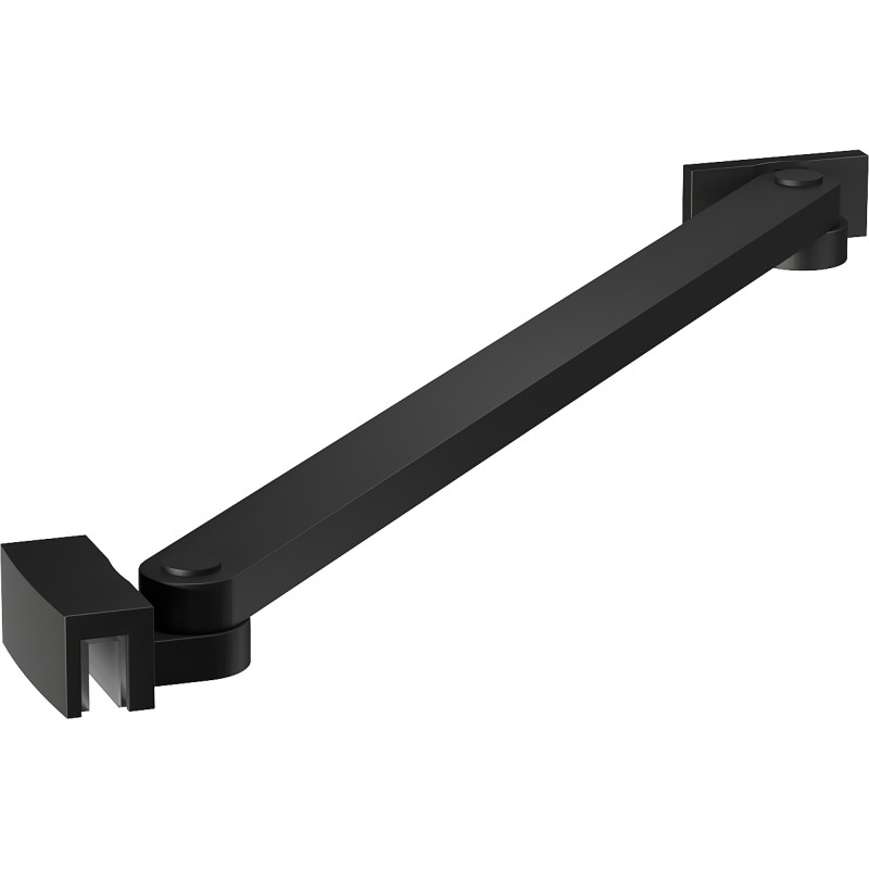 Mexen Uni-S Angled support bracket for shower doors and panels, 6–8 mm, black - 830-09-70