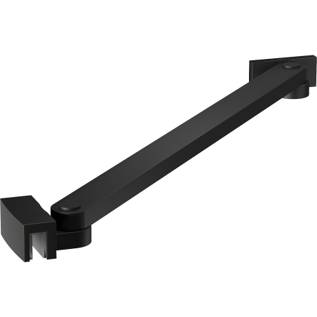 Mexen Uni-S Angled support bracket for shower doors and panels, 6–8 mm, black - 830-09-70