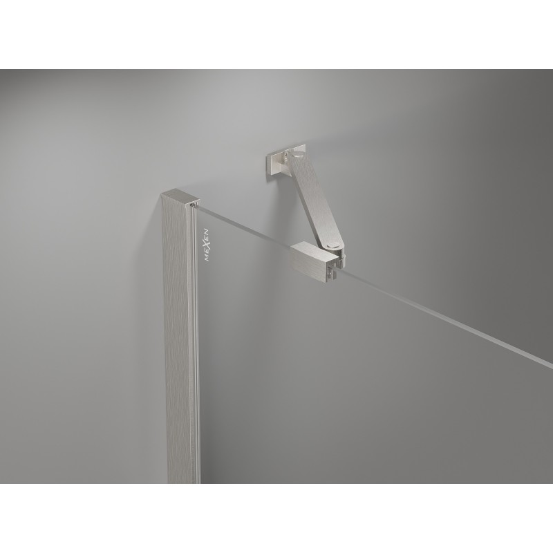 Mexen angled support for shower doors and panels 6-8 mm, brushed nickel - 830-09-97