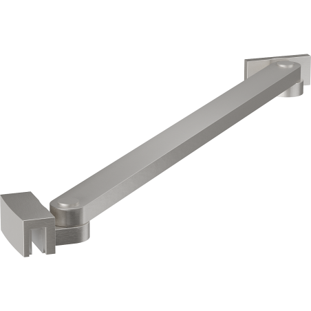 Mexen Uni-S Angled support bracket for 6-8 mm shower doors and panels, brushed nickel - 830-09-97