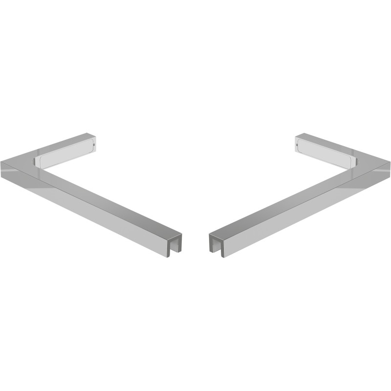 Mexen Uni-L2 L-shaped bracket set for 10 mm shower panels, chrome - 800-07-01